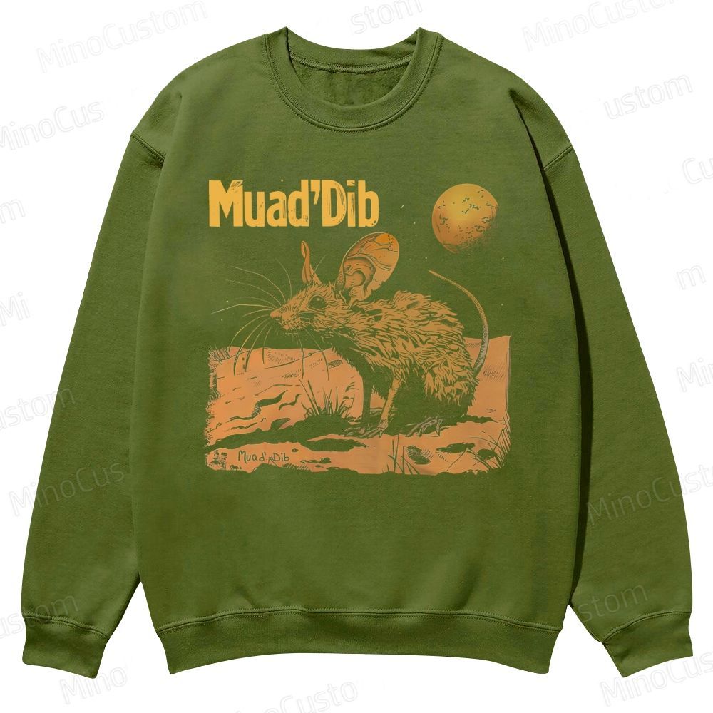 Desert Rat Muad'Dib Dune Casual Crewneck Sweatshirt 