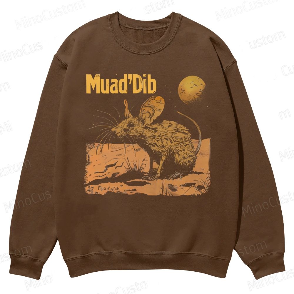 Desert Rat Muad'Dib Dune Casual Crewneck Sweatshirt 