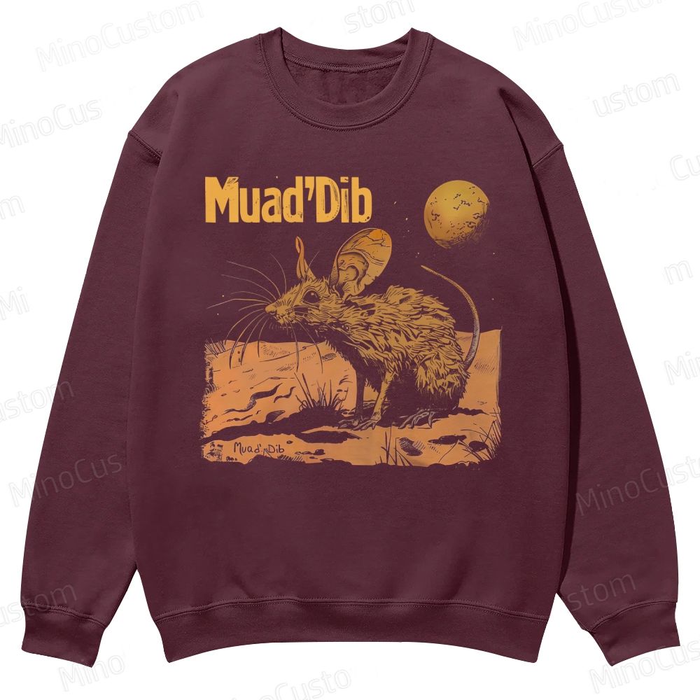 Desert Rat Muad'Dib Dune Casual Crewneck Sweatshirt 