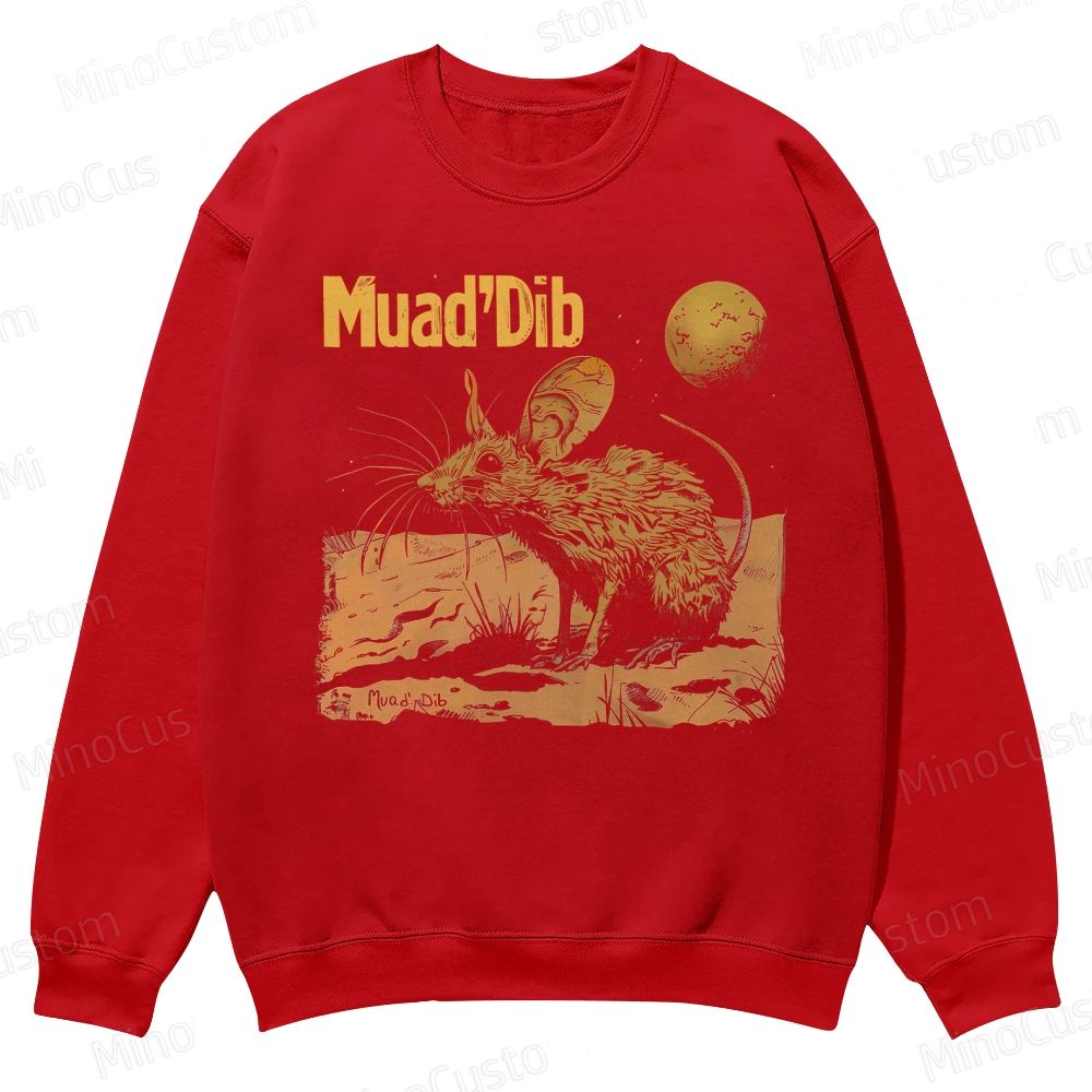 Desert Rat Muad'Dib Dune Casual Crewneck Sweatshirt 
