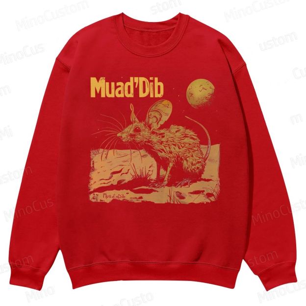 Desert Rat Muad'Dib Dune Casual Crewneck Sweatshirt 