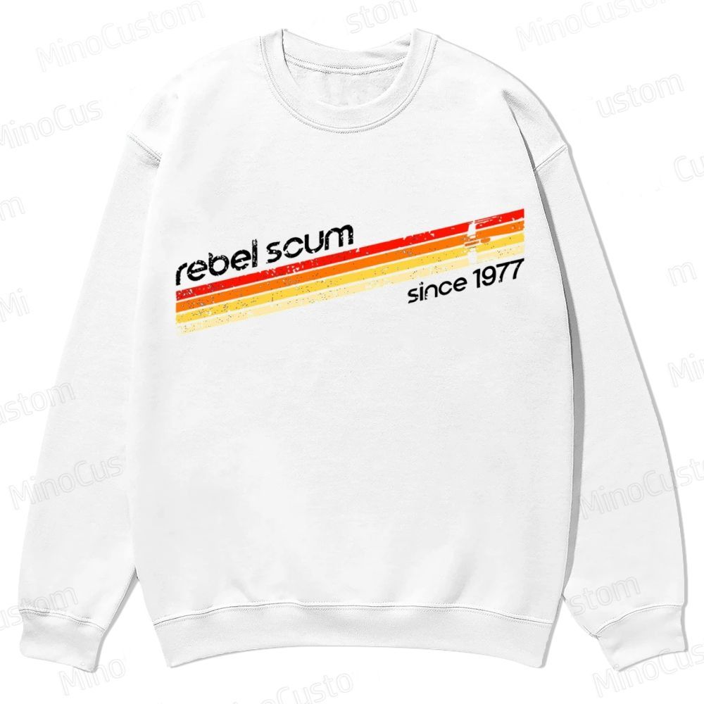 Rebel Scum 1977 Geek Casual Crewneck Sweatshirt 