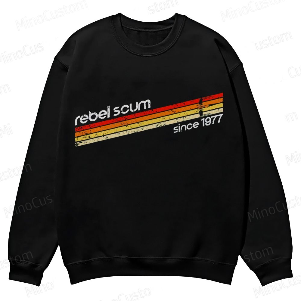 Rebel Scum 1977 Geek Casual Crewneck Sweatshirt 