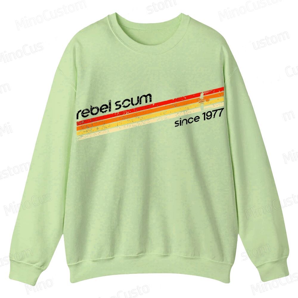 Rebel Scum 1977 Geek Casual Crewneck Sweatshirt 