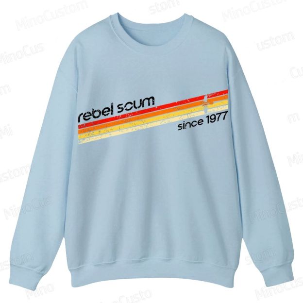 Rebel Scum 1977 Geek Casual Crewneck Sweatshirt 