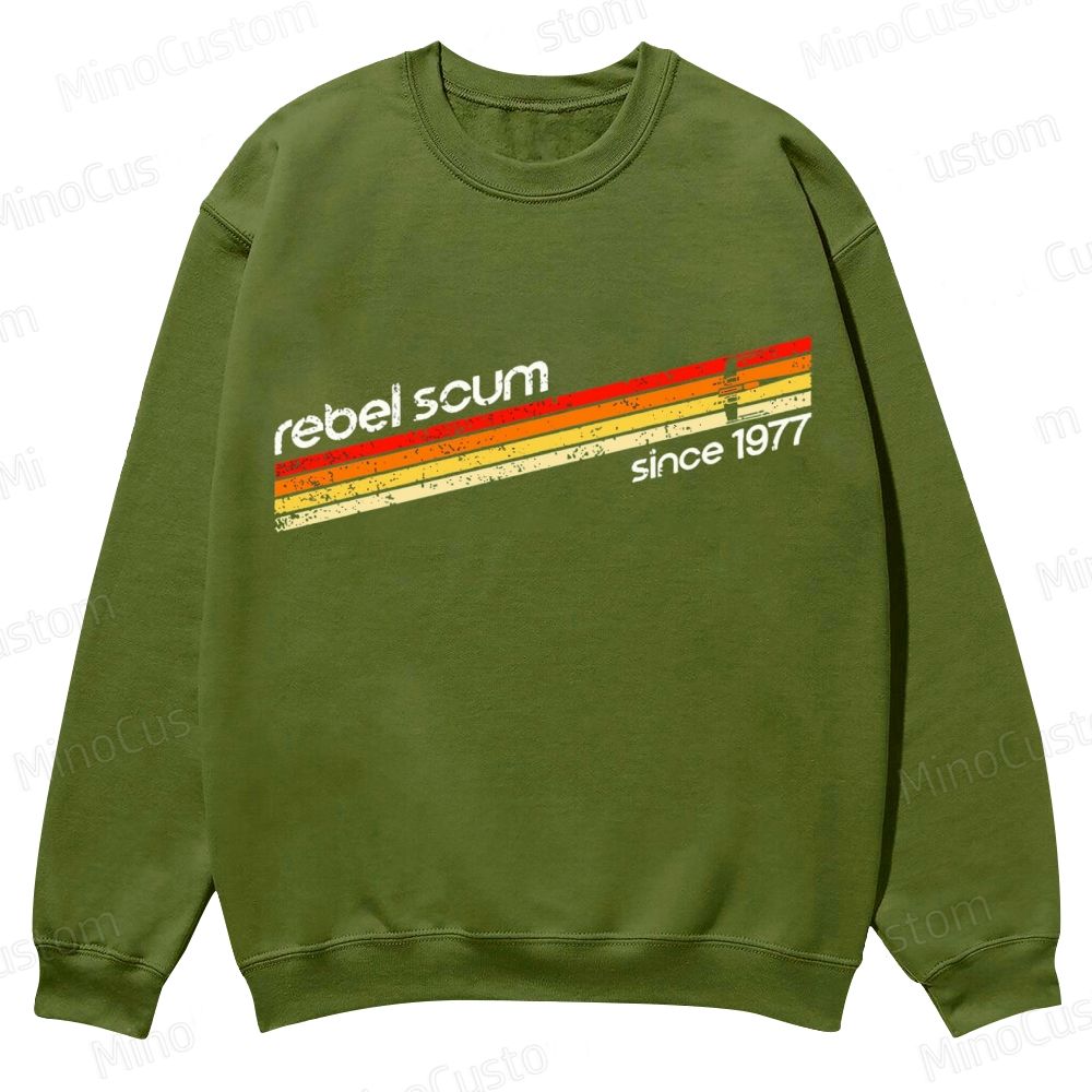 Rebel Scum 1977 Geek Casual Crewneck Sweatshirt 