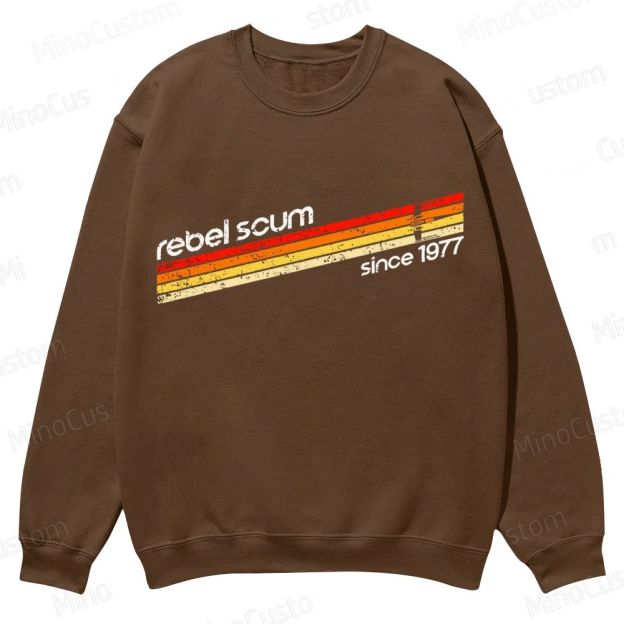 Rebel Scum 1977 Geek Casual Crewneck Sweatshirt 