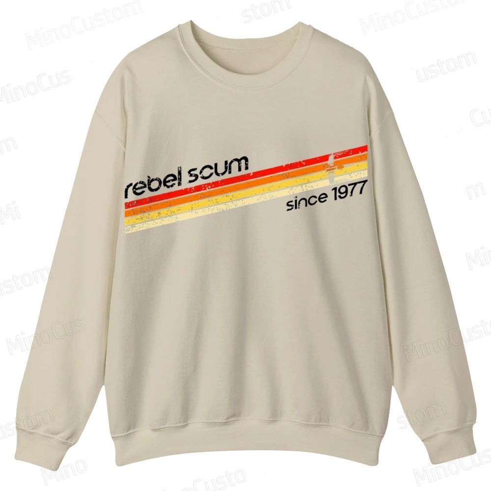 Rebel Scum 1977 Geek Casual Crewneck Sweatshirt 