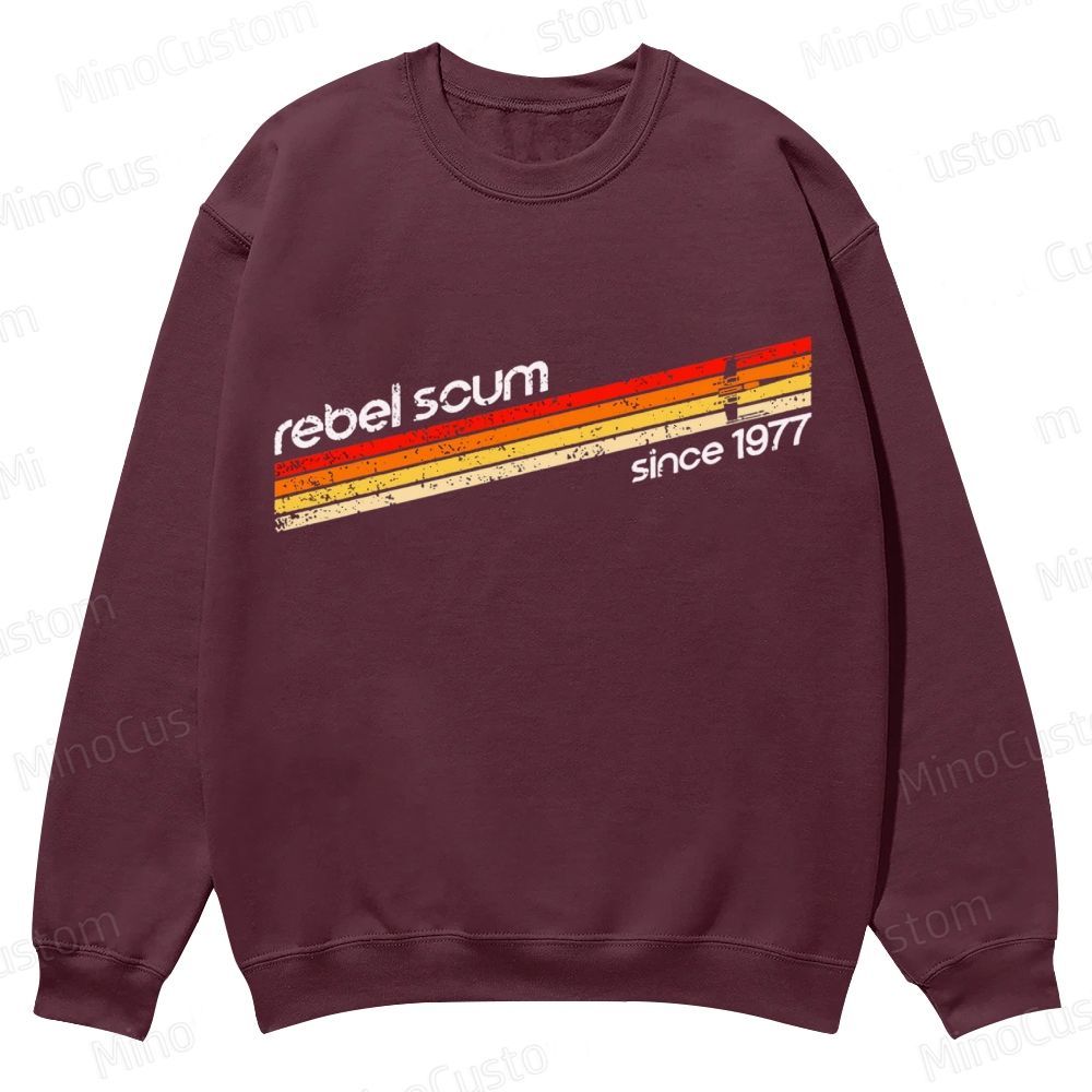 Rebel Scum 1977 Geek Casual Crewneck Sweatshirt 