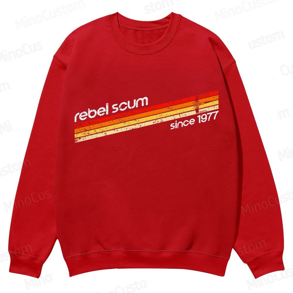 Rebel Scum 1977 Geek Casual Crewneck Sweatshirt 