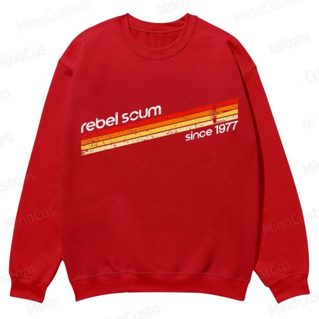 Rebel Scum 1977 Geek Casual Crewneck Sweatshirt 