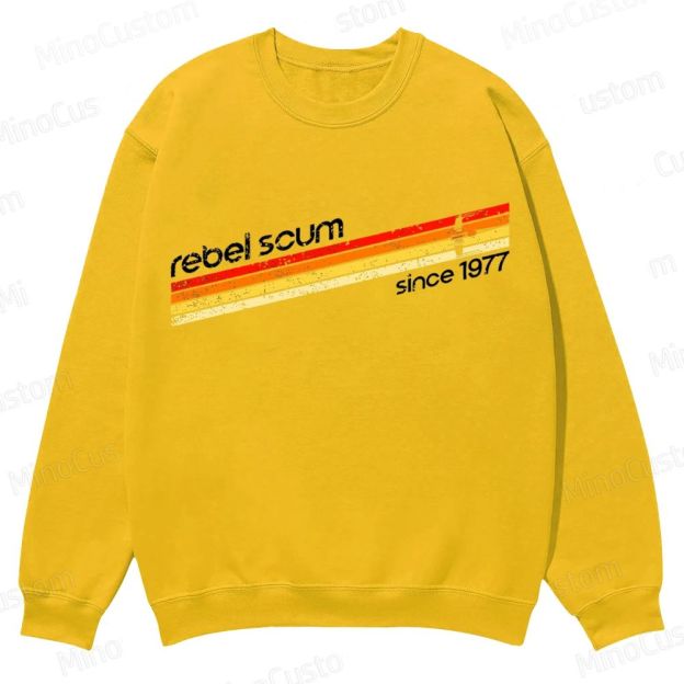 Rebel Scum 1977 Geek Casual Crewneck Sweatshirt 