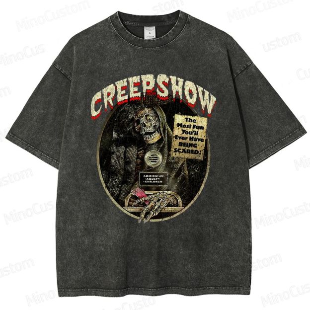 Vintage Washed Creepshow Graphic Horror Comedy T - shirt