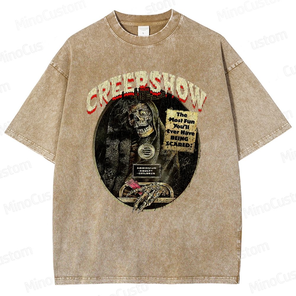 Vintage Washed Creepshow Graphic Horror Comedy T - shirt
