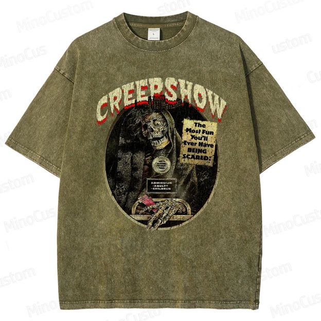 Vintage Washed Creepshow Graphic Horror Comedy T - shirt