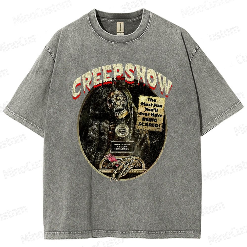 Vintage Washed Creepshow Graphic Horror Comedy T - shirt
