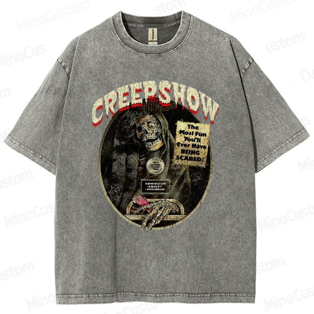 Vintage Washed Creepshow Graphic Horror Comedy T - shirt
