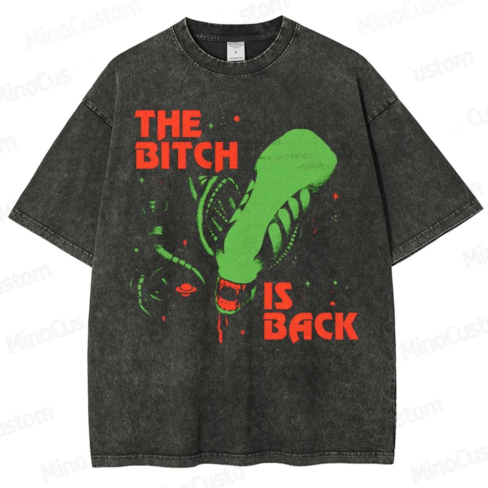 The Bitch Is Back Sci-Fi Washed T-Shirt 