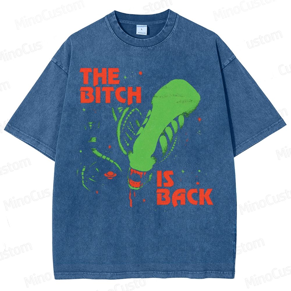 The Bitch Is Back Sci-Fi Washed T-Shirt 