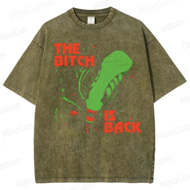 The Bitch Is Back Sci-Fi Washed T-Shirt 