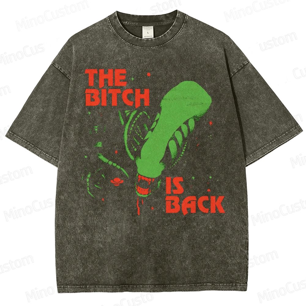 The Bitch Is Back Sci-Fi Washed T-Shirt 