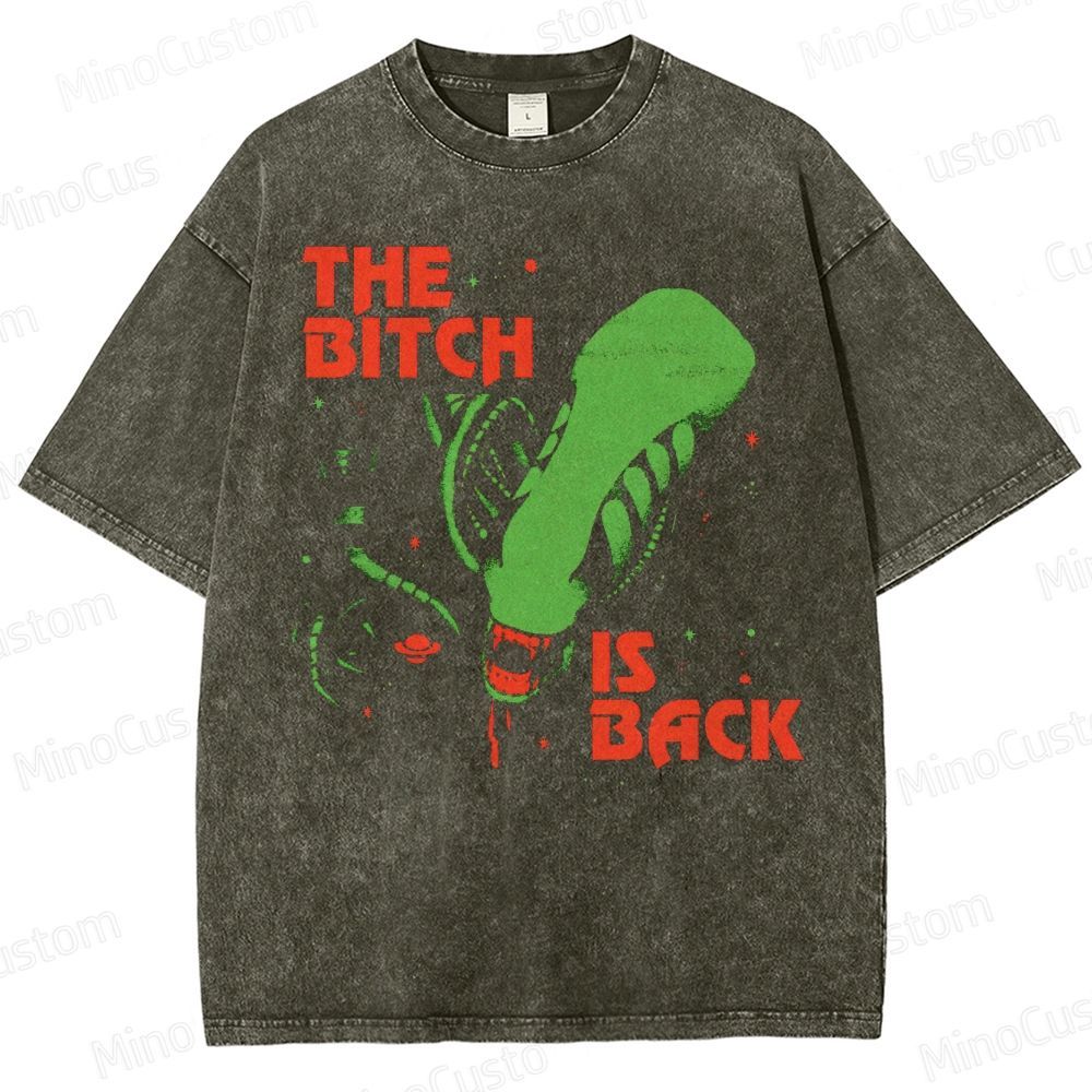 The Bitch Is Back Sci-Fi Washed T-Shirt 