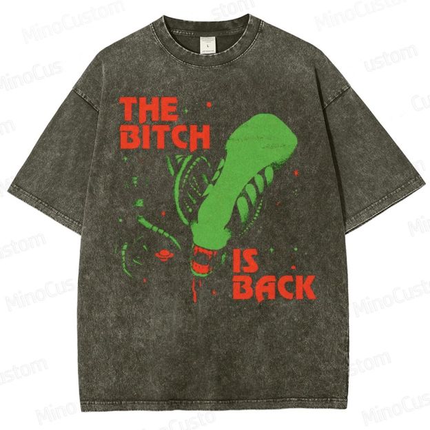 The Bitch Is Back Sci-Fi Washed T-Shirt 