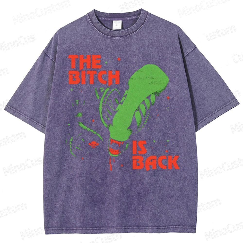 The Bitch Is Back Sci-Fi Washed T-Shirt 