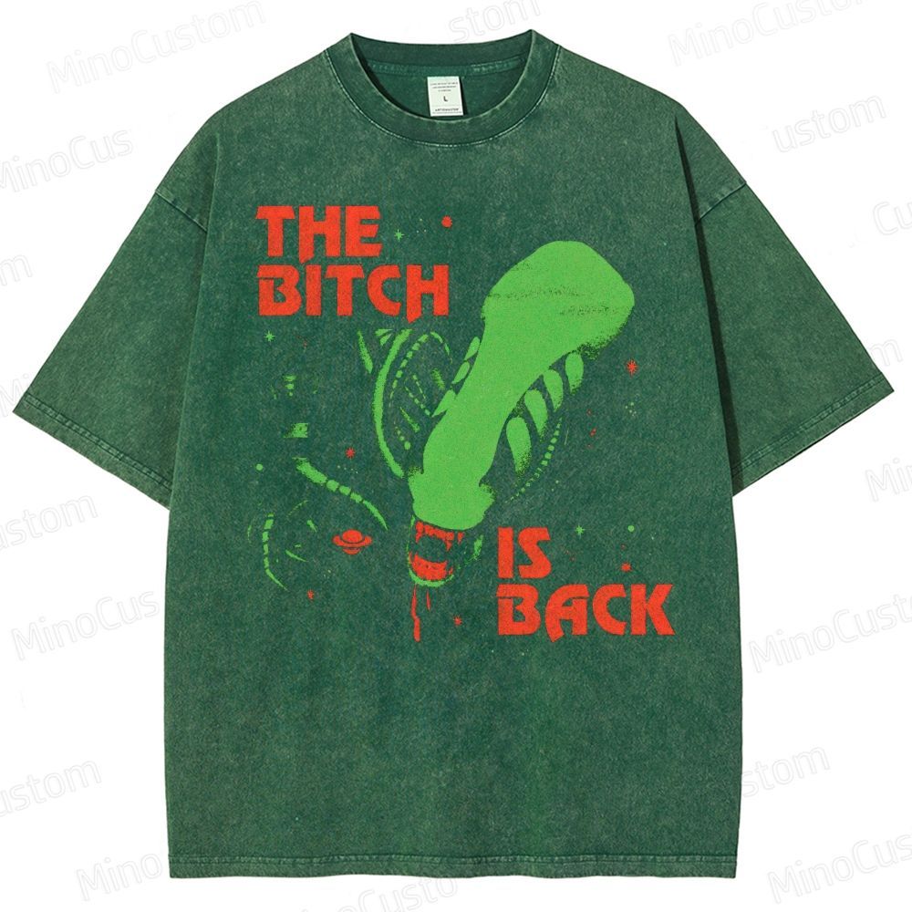 The Bitch Is Back Sci-Fi Washed T-Shirt 