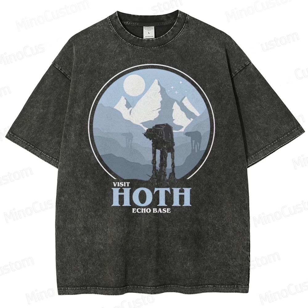 Star Wars Hoth Echo Base Graphic Washed T-Shirt