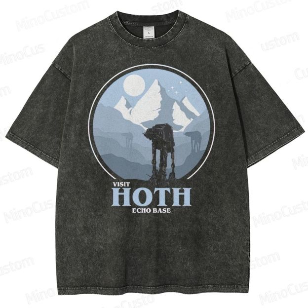 Star Wars Hoth Echo Base Graphic Washed T-Shirt