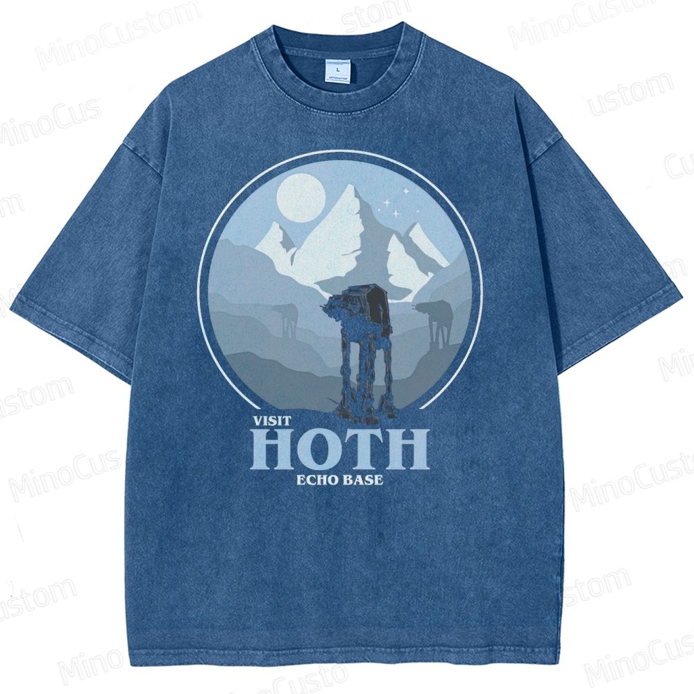 Star Wars Hoth Echo Base Graphic Washed T-Shirt