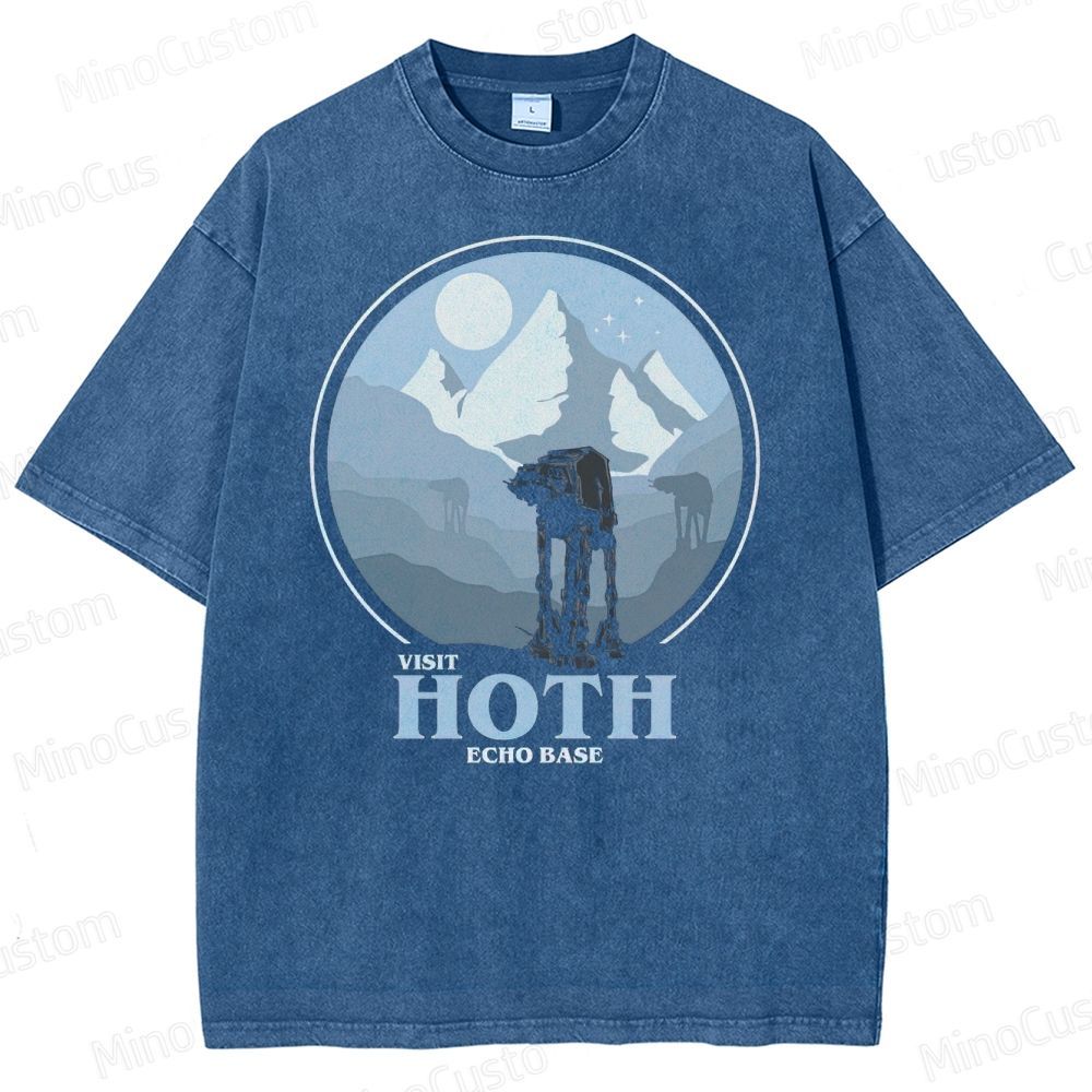 Star Wars Hoth Echo Base Graphic Washed T-Shirt