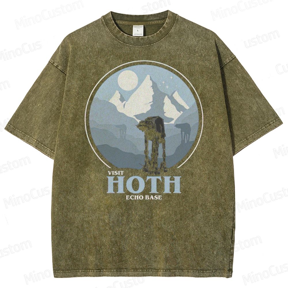 Star Wars Hoth Echo Base Graphic Washed T-Shirt