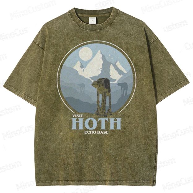 Star Wars Hoth Echo Base Graphic Washed T-Shirt
