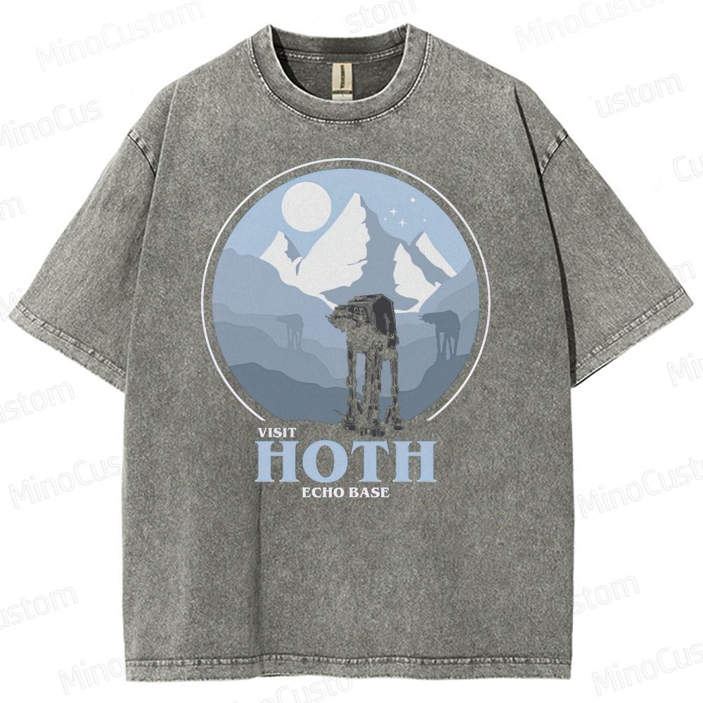 Star Wars Hoth Echo Base Graphic Washed T-Shirt