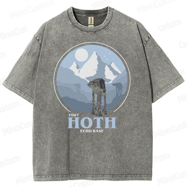 Star Wars Hoth Echo Base Graphic Washed T-Shirt