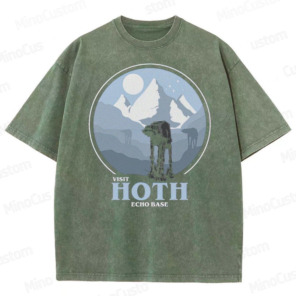 Star Wars Hoth Echo Base Graphic Washed T-Shirt