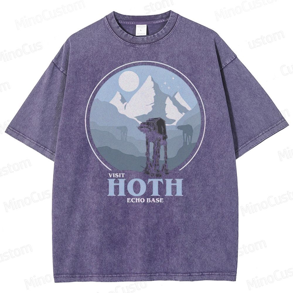 Star Wars Hoth Echo Base Graphic Washed T-Shirt