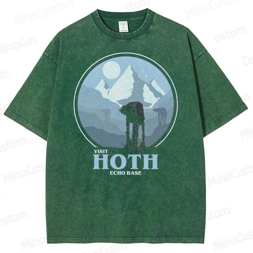 Star Wars Hoth Echo Base Graphic Washed T-Shirt