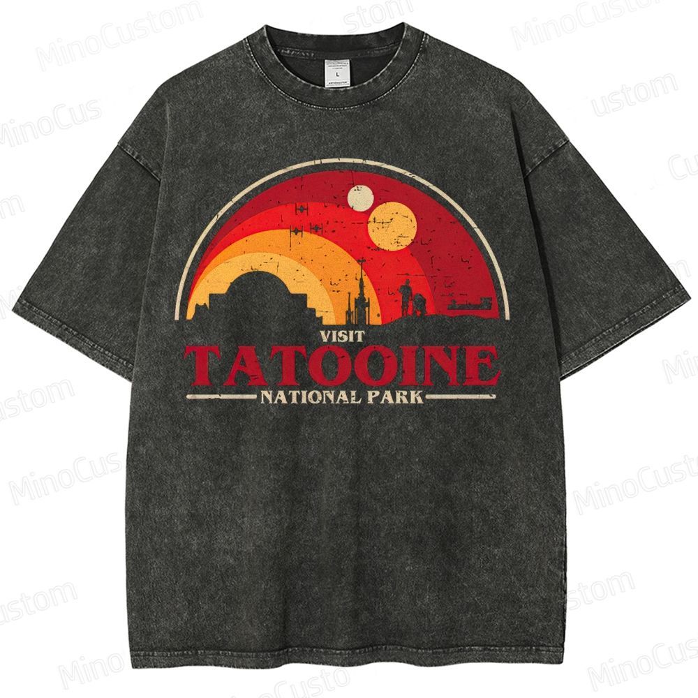 Star Wars Tatooine National Park Graphic Washed T-Shirt