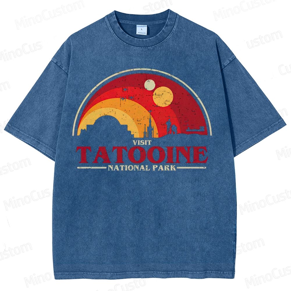 Star Wars Tatooine National Park Graphic Washed T-Shirt