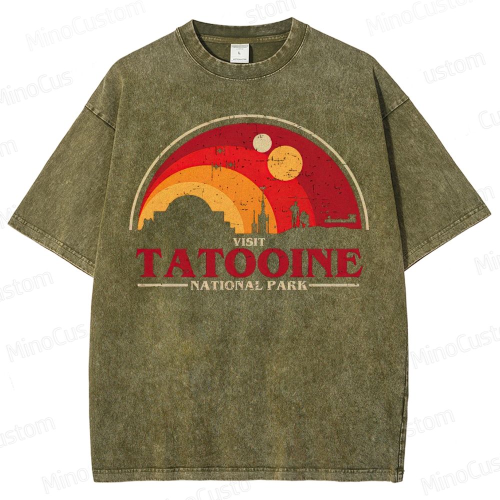 Star Wars Tatooine National Park Graphic Washed T-Shirt
