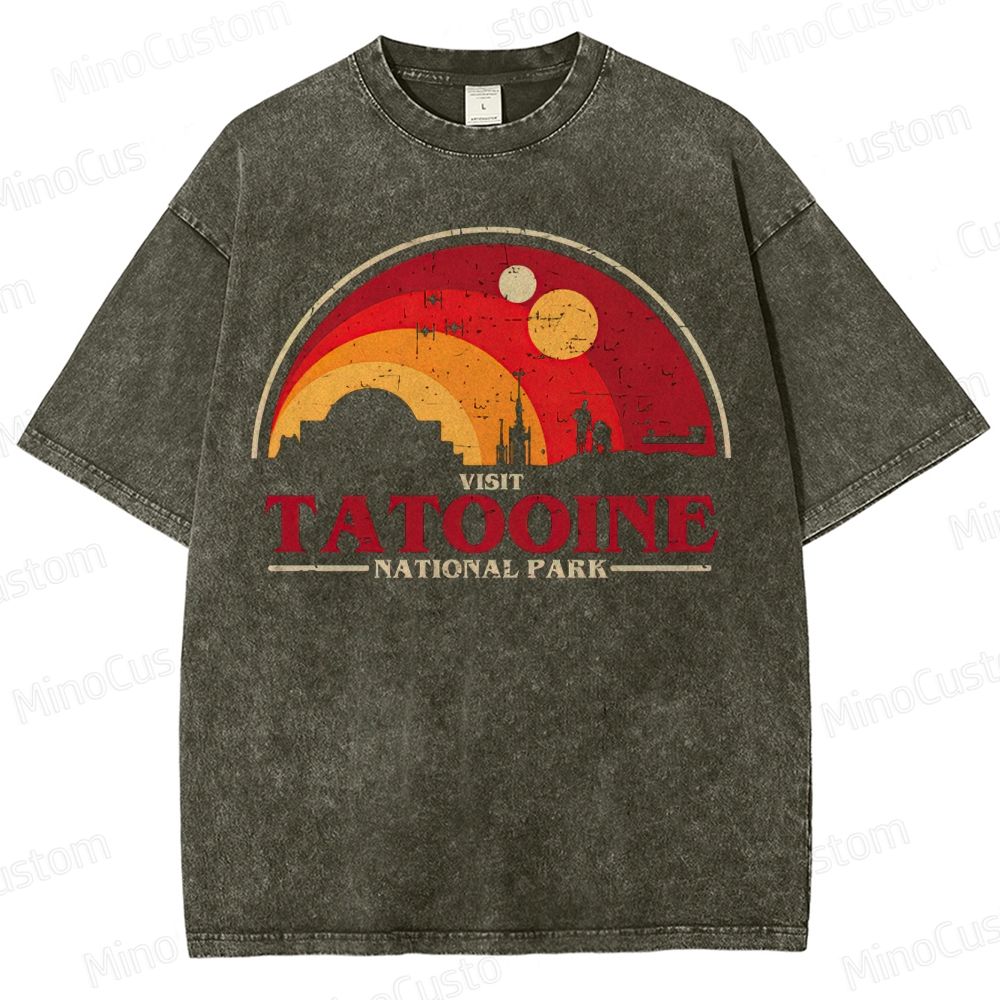 Star Wars Tatooine National Park Graphic Washed T-Shirt
