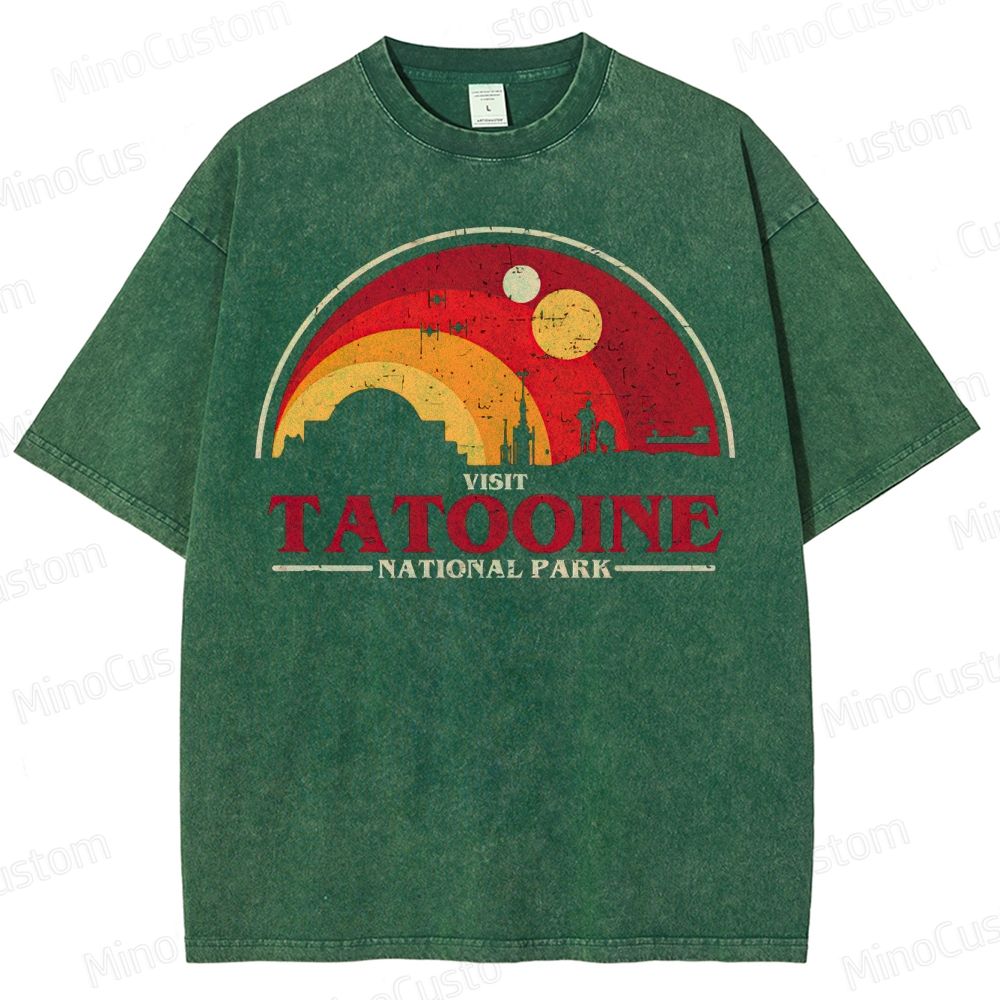 Star Wars Tatooine National Park Graphic Washed T-Shirt