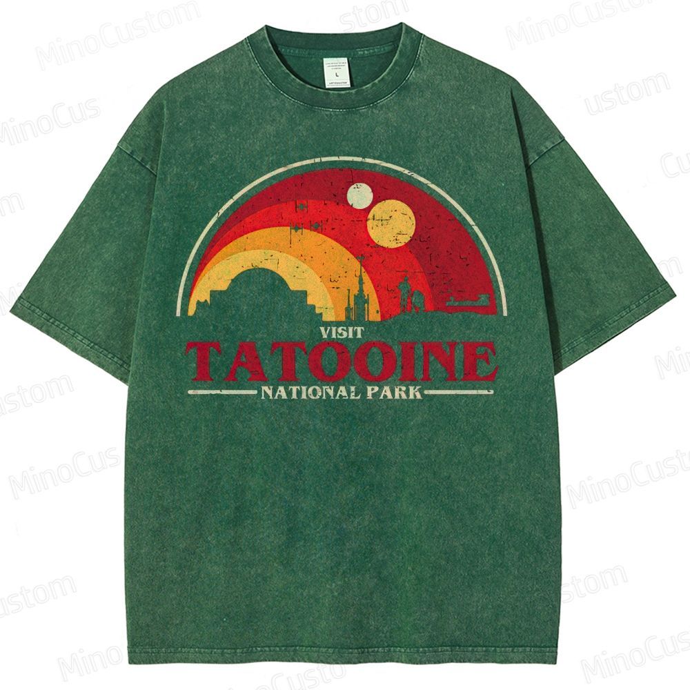 Star Wars Tatooine National Park Graphic Washed T-Shirt