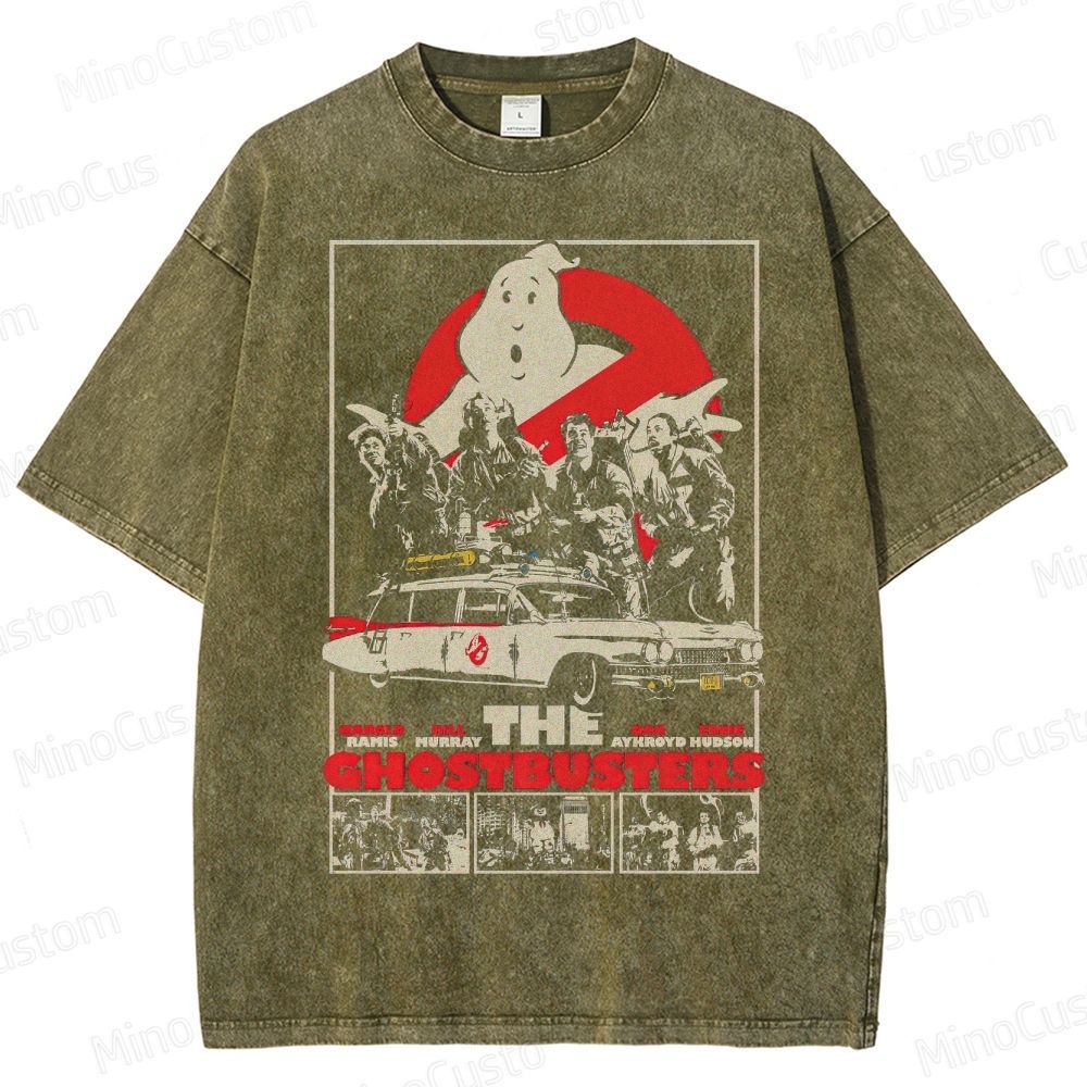 Ghostbusters Retro Graphic Washed T-Shirt 