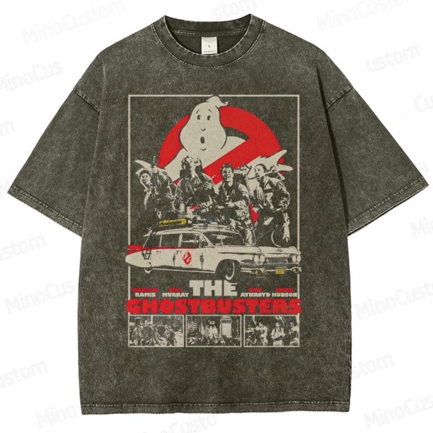 Ghostbusters Retro Graphic Washed T-Shirt 