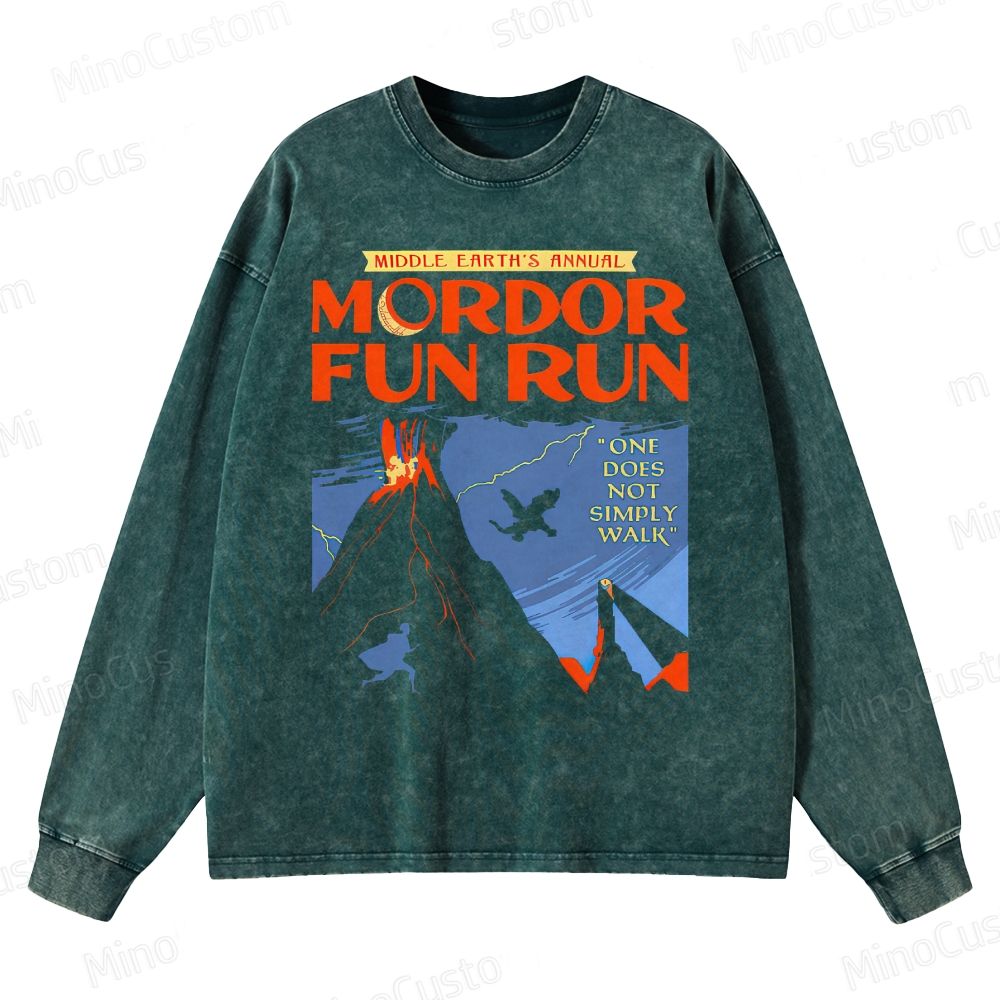 The Lord of the Rings MordorFun Run Sleeveless Crewneck Washed Sweatshirt 