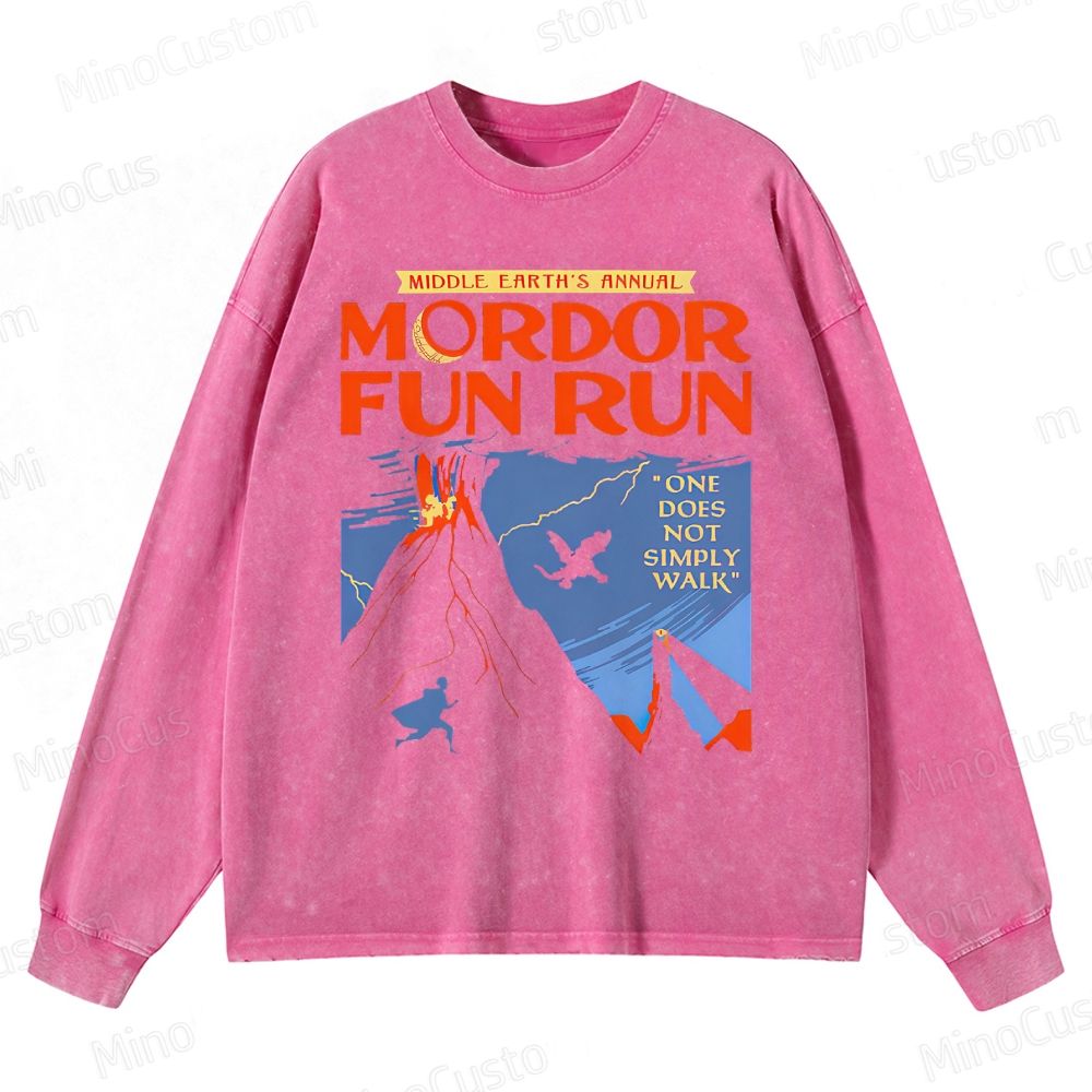 The Lord of the Rings MordorFun Run Sleeveless Crewneck Washed Sweatshirt 